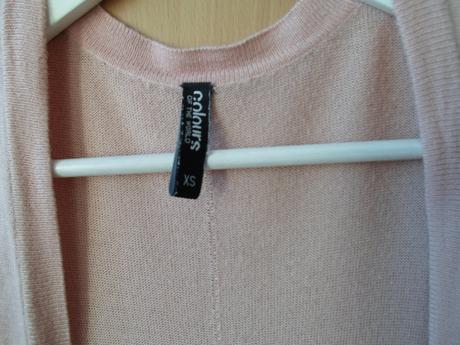 Růžový svetr kardigan, colours of the world,s