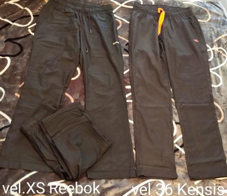 Sustakove kalhoty xs, reebok,xs
