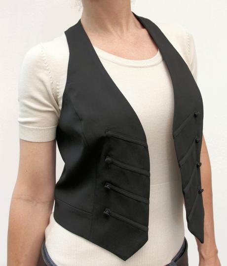 Nová černá vestička bez zapínání f&f vel.38, f&f,38 / m