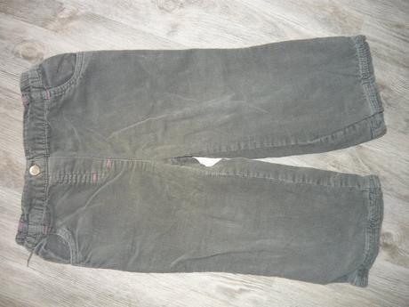 Manžestráčky s bavlněnou podšívkou, baby club,92