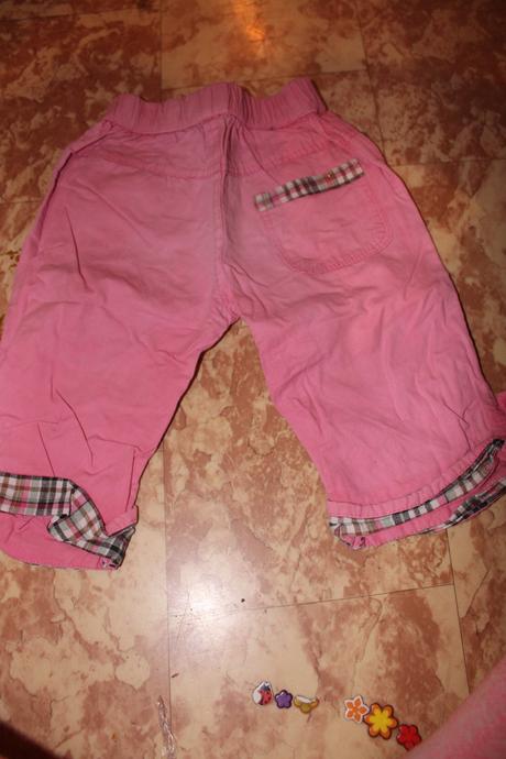 Dívčí plátěné kalhoty minnie vel. 74 - 80, disney,74