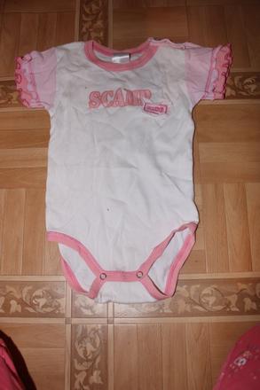 Dívčí body s volánkovým rukávem vel. 86 - 92, scamp,86