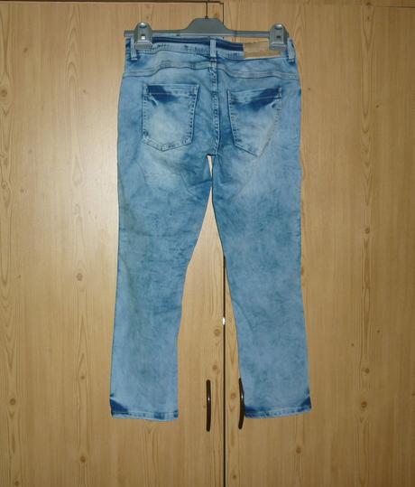 Dámské capri džínové kalhoty vintage denim, s