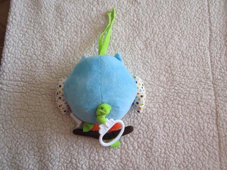 Hrající, velmi pěkná heboučká sova k zavěšení, 