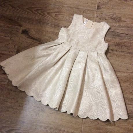 Slavnostní šaty prošité zlatou nití, mothercare,80