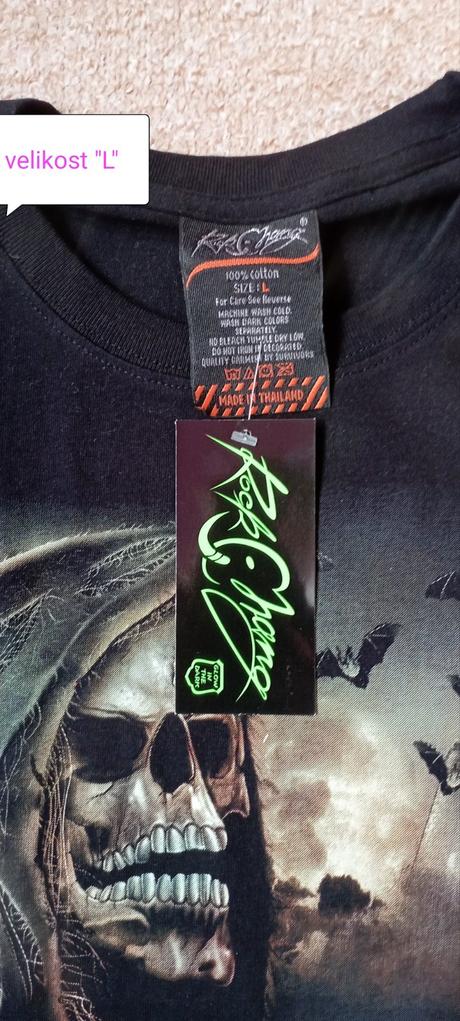 Tričko zn."rock chang" svítí ve tmě vel."s+l", 