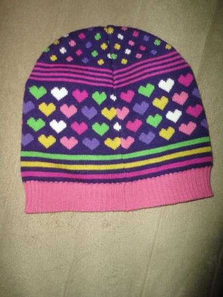 Srdíčková čepička z h+m, vel. 1,5-3 roky (86/98), h&m,92