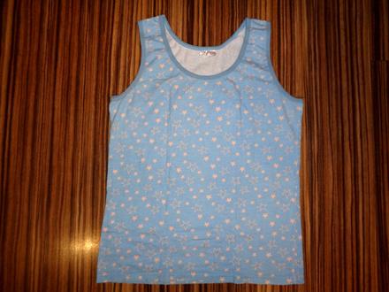 Krásné tyrkysové tričko s hvězdičkami 128/134, 128