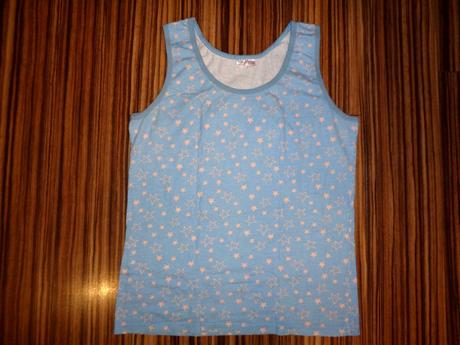 Krásné tyrkysové tričko s hvězdičkami 128/134, 128