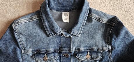 Dívčí džínová bunda, bundička, vel.140, zn.denim, denim,140