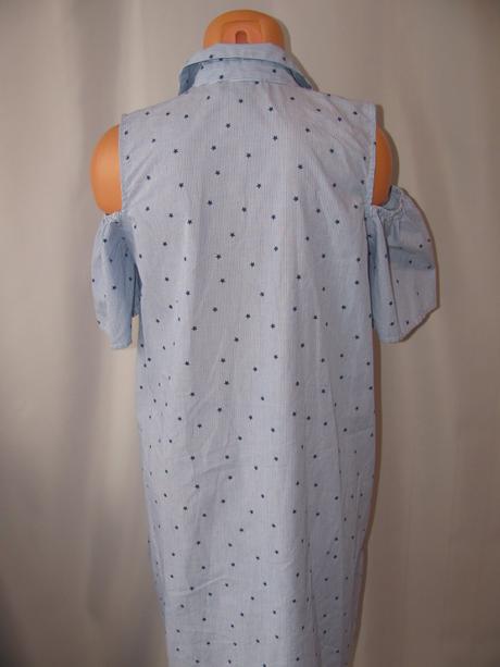 Letní světle modré košilové mini šaty, atmosphere,40