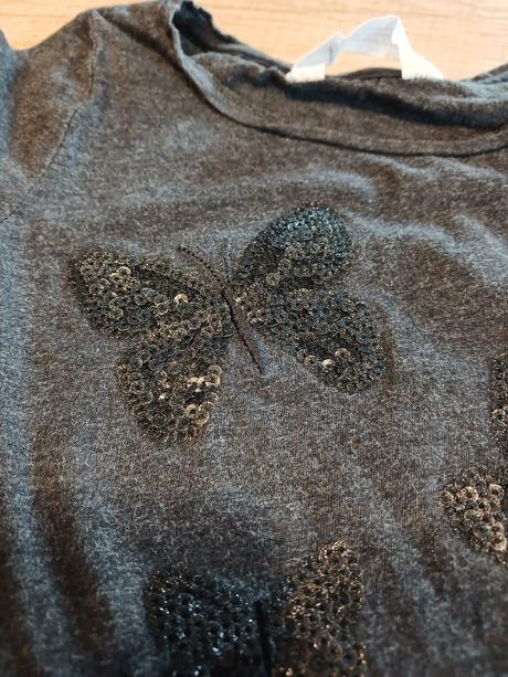 Tričko motýl hm vel. 110/116, h&m,116