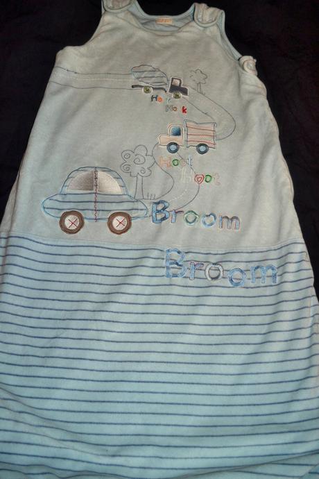 Oteplený spací pytel s auty na 12-18 měs., bhs