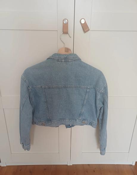Dívčí džínová bunda, h&m,152