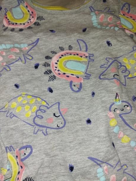 Šedé tričko s dinosaury 110 nutmeg, nutmeg,110