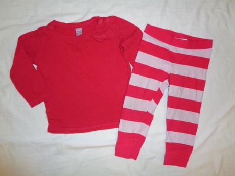 Krásný růžový komplet trička a kalhot, dopodopo,80