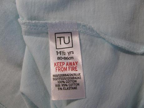 Krásné bledě modré tričko s třpytivými obrázky, tu,86