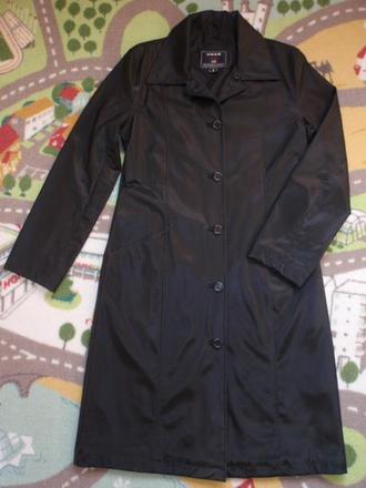 Kabát-kabátek dlouhý-lesklý jaro/podzim, s