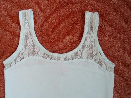 Mint krajkové tričko tílko top - s, s