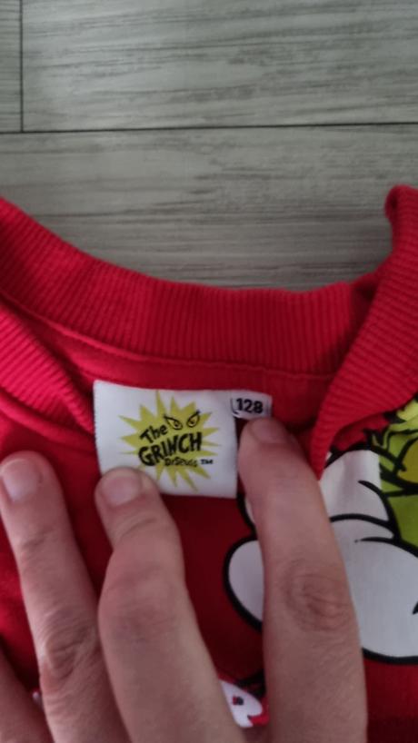 Vánoční mikina grinch, vel 128, 128