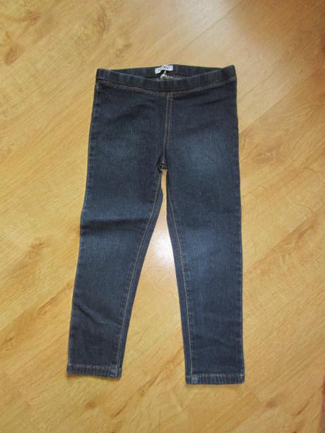 Hrubší džínové džegíny, legíny, 104