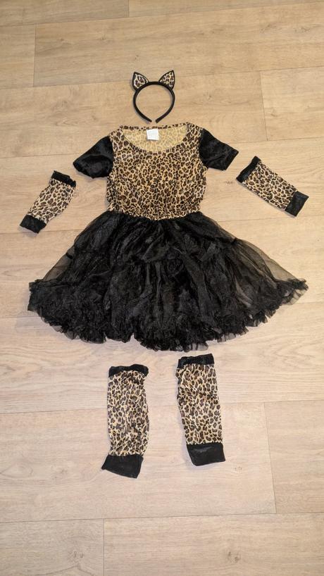 Ka497 karnevalový kostým leopard vel. 134 - 140, 