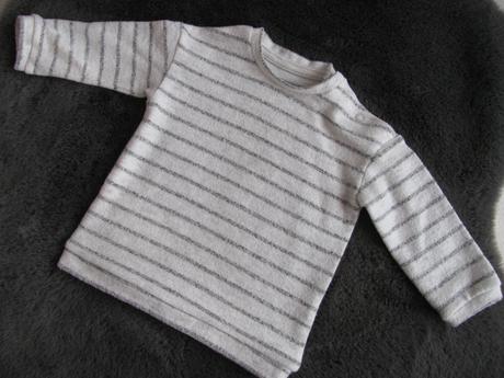 Jemná mikina s proužkem v.3-6 měs. unisex, george,68