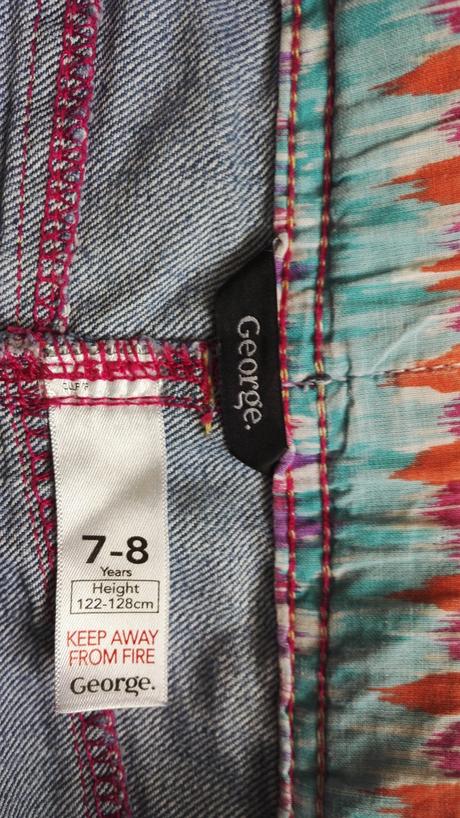 Džínové kraťasy & šortky george vel. 122/128, george,122