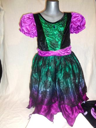 Karneval - kouzelnice + klobouk - 9-10 let, 