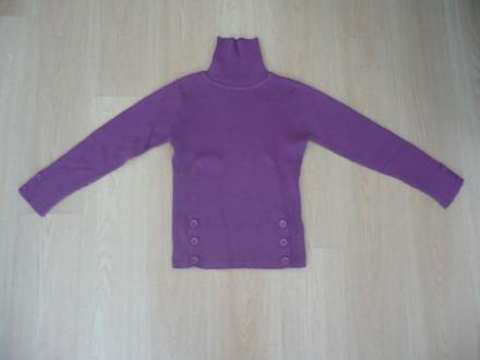 Fialový rolákový svetr, mothercare,134