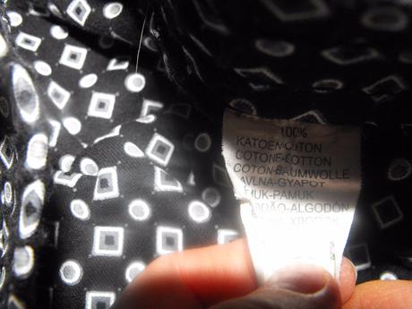 Čierna vzorovaná balónová sukňa, 104