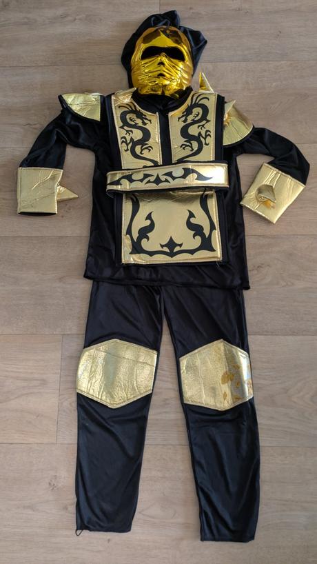Ka309 karnevalový kostým ninja na 8 - 10 let, 