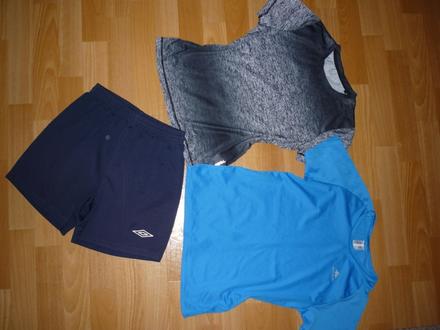 Sportovní set trička, kraťasy umbro,crivit,quechua, 140–152