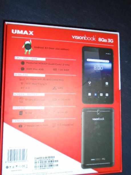 Tablet umax visionbook 3g,