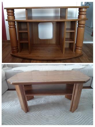 Komplet konferenční stolek, stolek pod televizi,