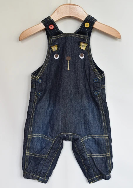 Džíny s laclem vel. 0 - 3 m, mothercare,62