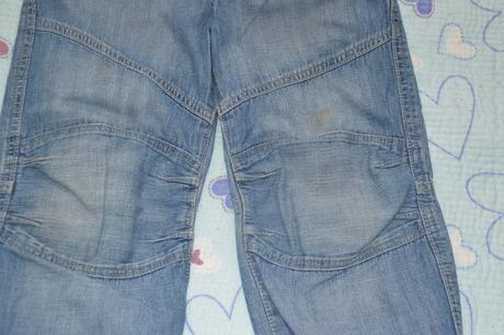 Džíny rifle riflíky v pase na gumu, h&m,110