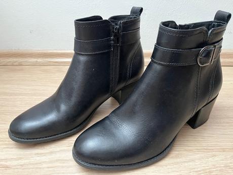 Kotníčkové kožené, tamaris,39