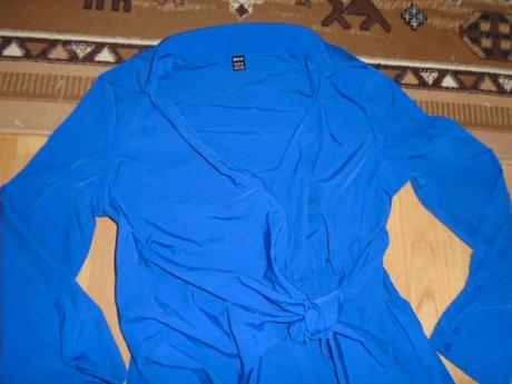 Šaty zavinovací vel 40/42 delší s vázačkou v pase, 40 / l