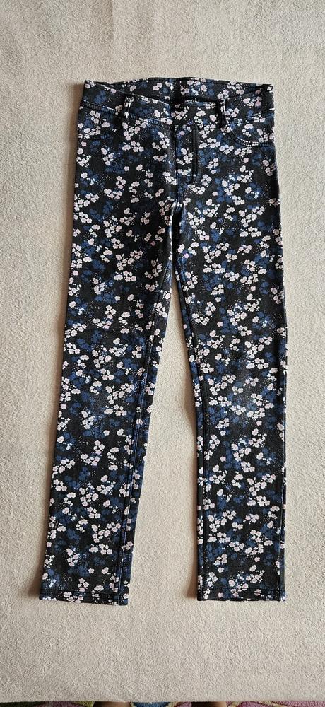 Dívčí leginy, jegginy, džegíny, vel.140, zn.h&m, h&m,140