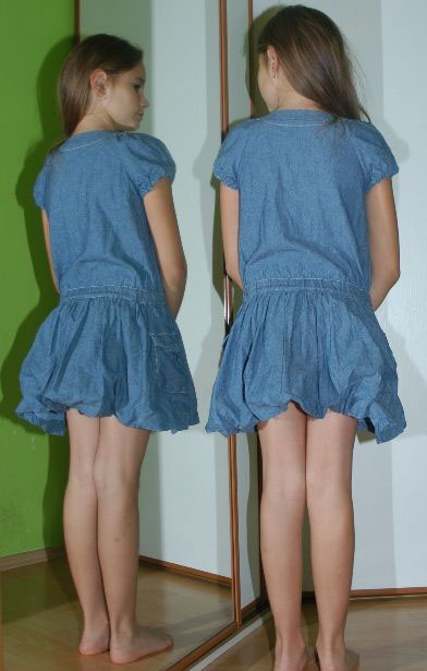 Modré dívčí šaty s kapsami, debenhams,134