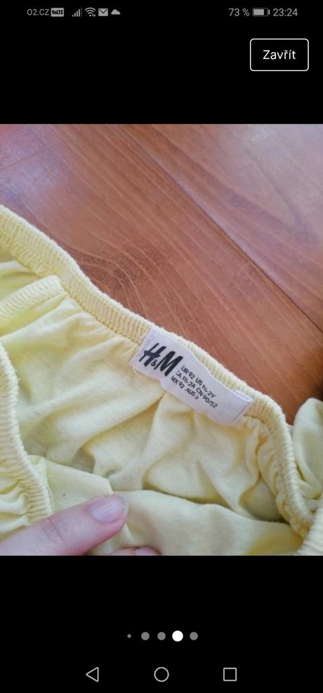 Dětský žlutý top, h&m, h&m,92
