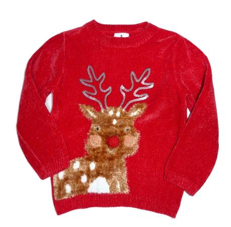 Krásný vánoční svetřík vel. 104, 104
