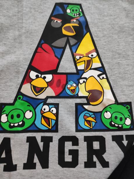 Pyžamo angry birds vel. 134-140, h&m,134