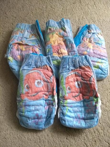 Pleny na plavání - 5 ks, huggies,7 kg - 18 kg