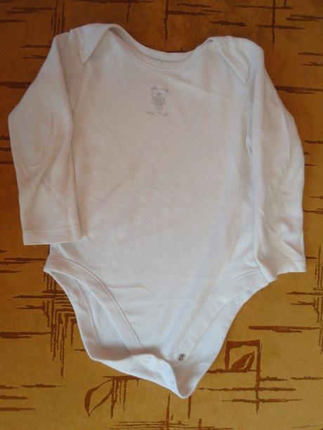 Bílé body dl. rukáv, f&f,86