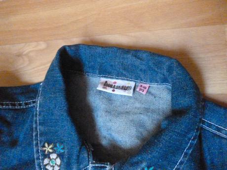 Vyšívaná riflová bunda 9-10, 140