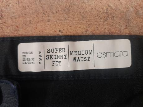 Kalhoty esmara skinny , vel.34/36, nové, esmara,34