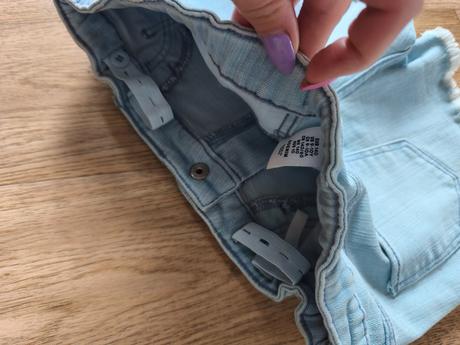 Džínové kraťasy h&m unicorn jednorožec, 140