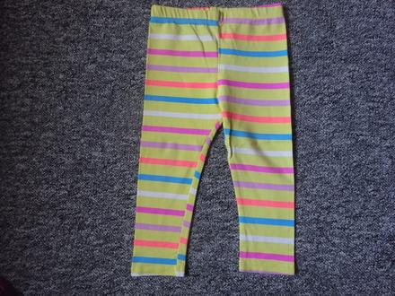 Legíny žluté s proužky, vel. 86, baby,86